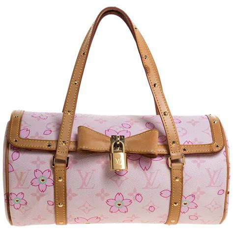 louis vuitton pink flower purse.